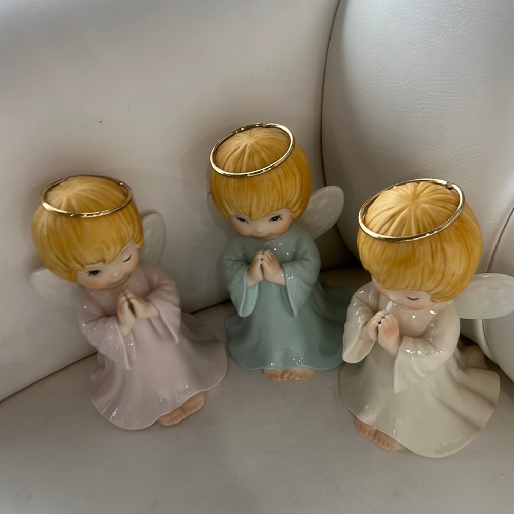 3 collectibles angel figurine new no box
